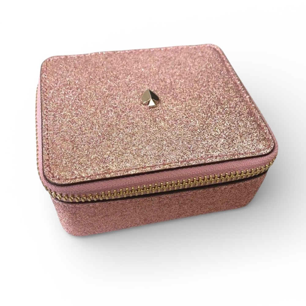Kate Spade Pink Glitter Jewelry Box